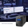 Qoltec Monolith uninterruptible power supply (UPS) Double-conversion (Online) 0.45 kVA 240 W 2 AC outlet(s)