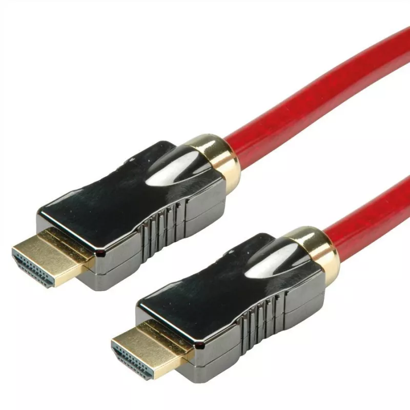 Roline - HDMI-Kabel mit Ethernet - HDMI männlich zu HDMI männlich - 1 m - Doppelisolierung