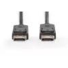 Connection Cable DisplayPort with snaps 1080p 60Hz FHD Type DP / DP M / M black 3m