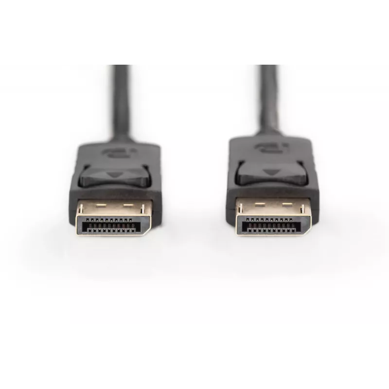 Connection Cable DisplayPort with snaps 1080p 60Hz FHD Type DP / DP M / M black 3m