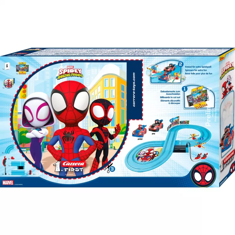 Slot car set CARRERA FIRST Spidey 20063049 — children's beginner racetrack