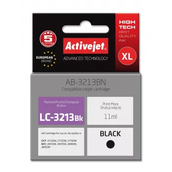 Compatible ink cartridge ActiveJet AB-3213BN for Brother LC3213BK, black, 11 ml, standard yield