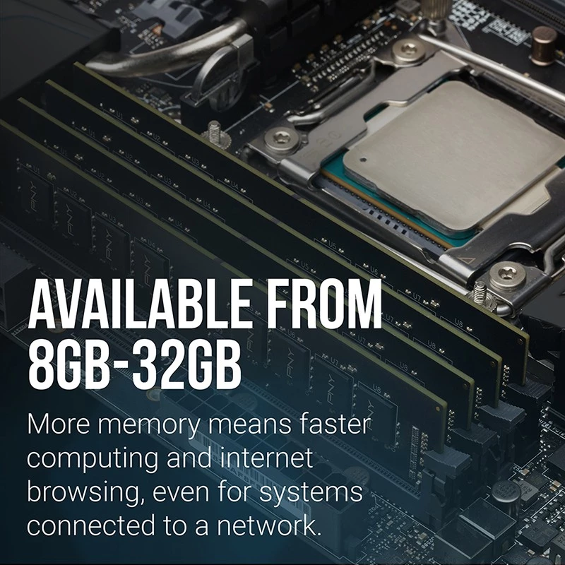 PNY MD16GSD43200-TB, 16 GB, 1 x 16 GB, DDR4, 3200 MHz, 288-pin DIMM