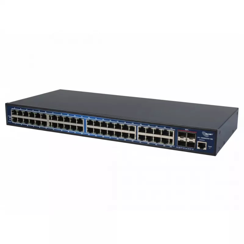 ALLNET 48+4P ALL-SG8652M-10G Ethernet switch 48 x Gigabit + 4 x 10G SFP+ ports, rack-mount