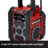 Portable radio EINHELL TE-CR 18 Li DAB+ FM Bluetooth USB, battery-powered (TE-CR 18 Li compatible)