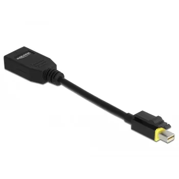 DeLOCK - DisplayPort-Adapter - Mini DisplayPort (M) latched to DisplayPort (W) - DisplayPort 1,4 - 15cm - Halogen-Free, 8K Support - Black (65978)