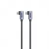 USB-C cable Unitek C14147ABK01-1M, 1 m, 90° angled connectors, USB PD 3.0 100W, data 480 Mbps, black