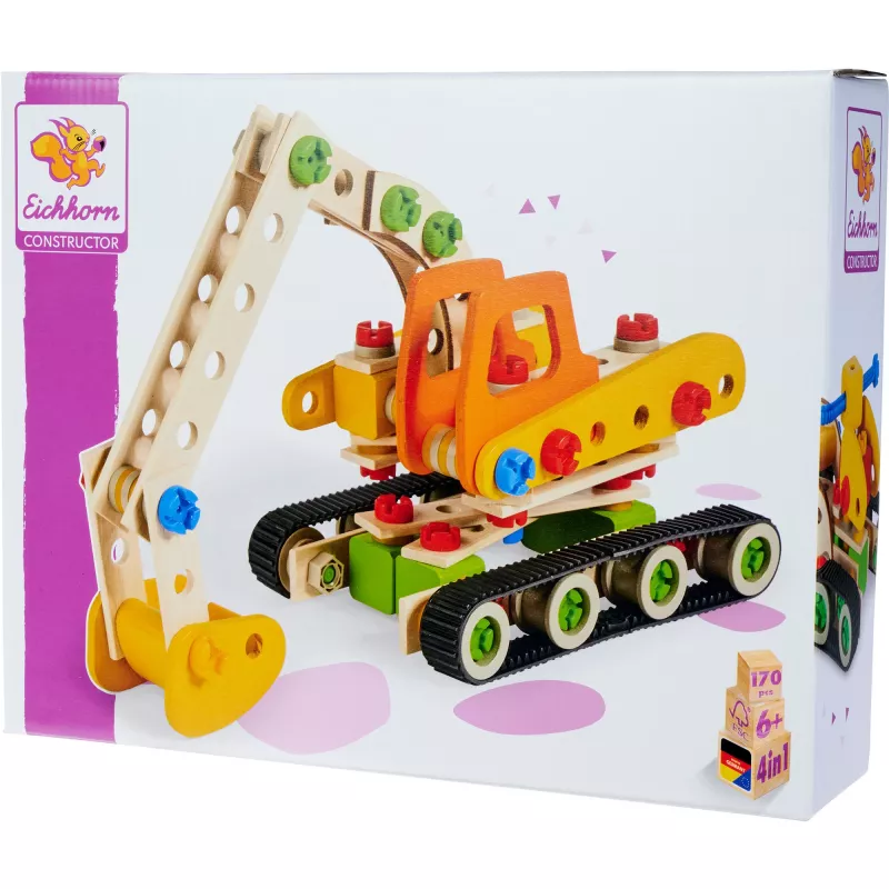 Constructor Crawler Excavator, Construction Toy 170 Pieces