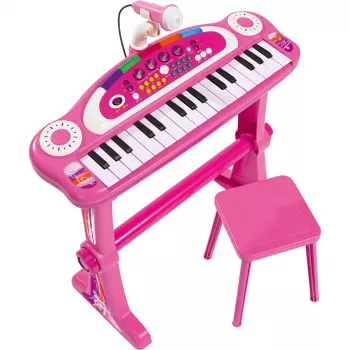 Children's Stand Keyboard Simba-Dickie My Music World Girls (pink) — electronic play keyboard for kids