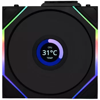 Lian Li UNI FAN TL Wireless LCD ARGB 120mm Reverse Blade - Black