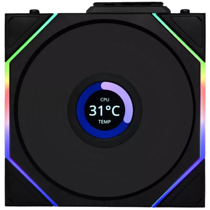 Lian Li UNI FAN TL Wireless LCD ARGB 120mm Reverse Blade - Black