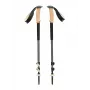 Trekking poles Black Diamond Trail Cork, adjustable 100–140 cm, aluminium, cork/EVA handle, 3-segment, green/beige