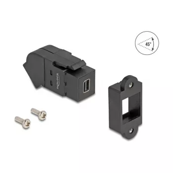 DeLOCK 67154 cable gender changer Mini DisplayPort DisplayPort Black