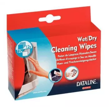 Esselte Cleaning Wipes – Wet/Dry for Screen Cleaning, Glass, 125 mm, 40 mm, 110 mm, 110 g, 24 pc(s)