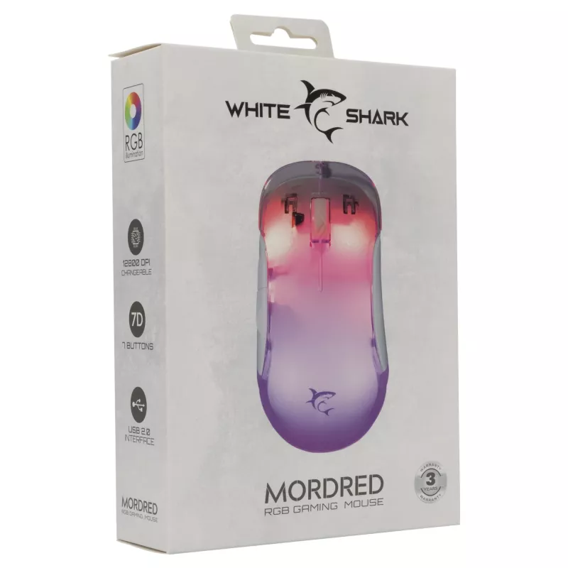 Mouse White Shark GM-5017 Mordred White USB