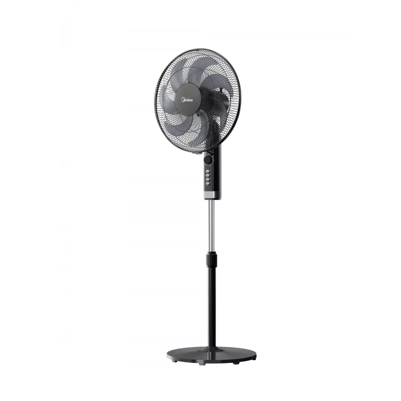Floor blade fan Midea FS40-23MT — 3 speeds, timer 2 h, 50 W, 220–240 V, white, 1300 mm height