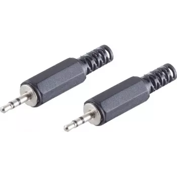 Wire Connector ShiverPeaks BS51301-2 2.5 mm Black Male 2 pcs