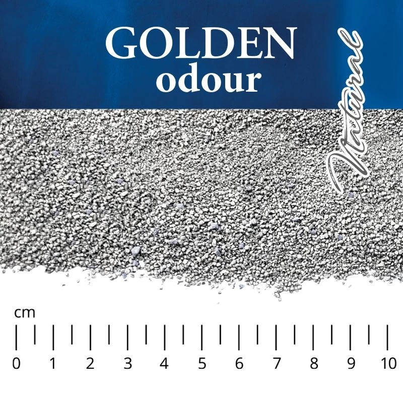 Cat litter Golden Grey 7 kg — clumping bentonite cat litter, dust-free, odor elimination