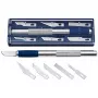 Hobby Knife Set WEDO 78 722 — hobby knife with 6 different blade shapes