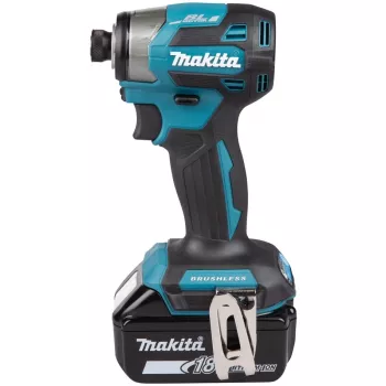 Impact driver Makita DTD173RTJ 18V cordless, 1/4 inch chuck, 3600 RPM, pistol-handle, Li-Ion