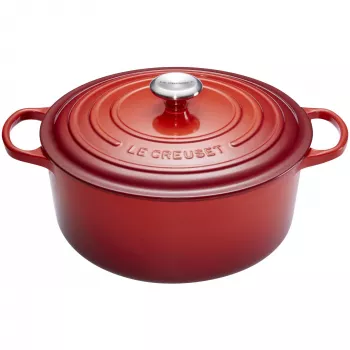 Le Creuset Signature Round Casserole 26 cm 5.3 L Cerise