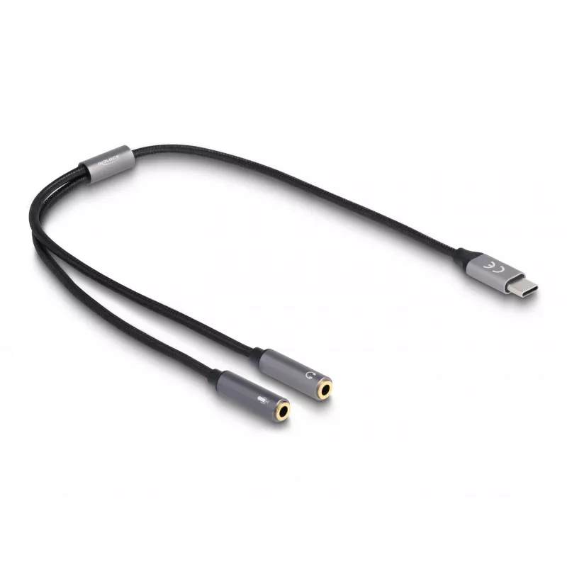 USB Type-C DAC Adapter DeLOCK 66616 24 Bit 96 kHz 2 x 3.5 mm