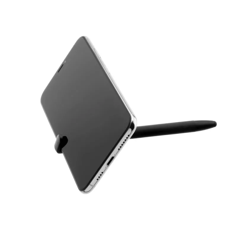 3‑in‑1 pen with stylus and stand FIXED FIXPEN-BK — ballpoint, capacitive tip, integrated stand, black