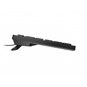 Wired slim multimedia keyboard NATEC HERRING — black, low-profile layout, multimedia keys