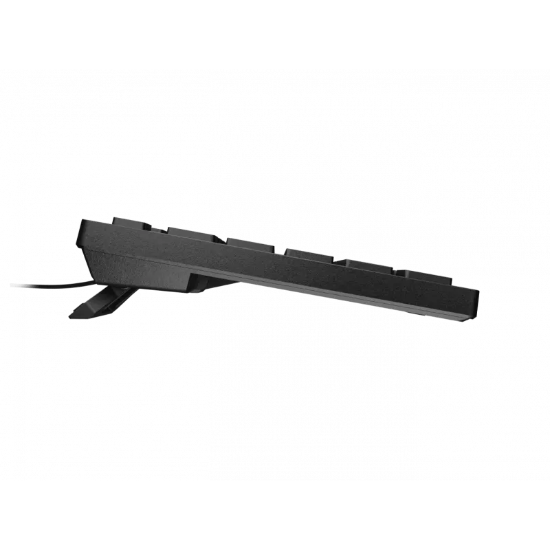 Wired slim multimedia keyboard NATEC HERRING — black, low-profile layout, multimedia keys