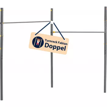 horizontal bar Fabian Pro double, Fitness Device Grey