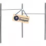 horizontal bar Fabian Pro double, Fitness Device Grey