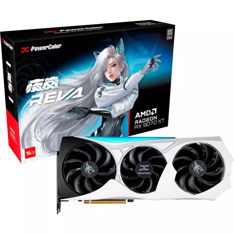 Graphics card power color Hellhound RX 9070 XT 16GB OC (RX9070XT 16G-L/OC/REVA)
