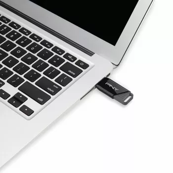 PNY Attaché X, 32 GB, USB Type-A, 3.2 Gen 1 (3.1 Gen 1), 130 MB/s, Dia, Black