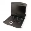 Rack console VALUE 26.99.0123, 17 inch (43.2 cm) LCD, 1280×1024, 1U, French keyboard, black