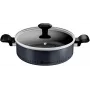 Deep pan Tefal H0567042 24 cm with lid — nonstick cookware, 24cm diameter