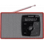 DAB+ digital radio TECHNISAT Digitradio 2 red/silver — portable DAB+/FM receiver, built-in speaker