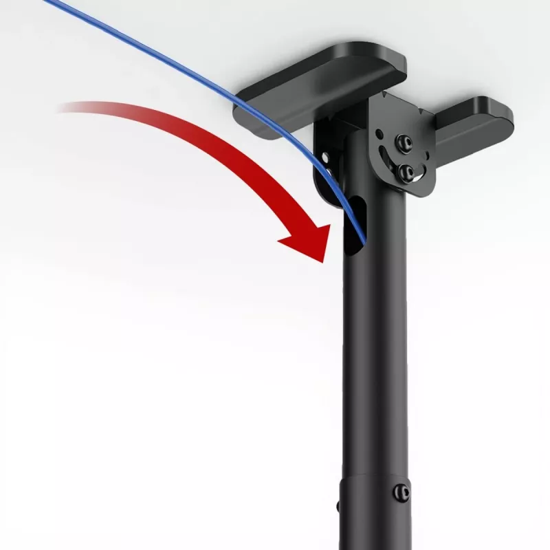 Ceiling TV mount MACLEAN MC-112B, max load 60 kg, adjustable tilt and rotation