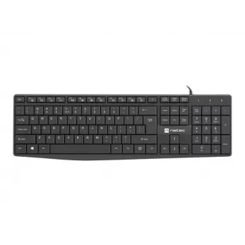 Wired Full-size Keyboard NATEC NAUTILUS NKL-1950 — USB, QWERTY US International, 105 keys, Black