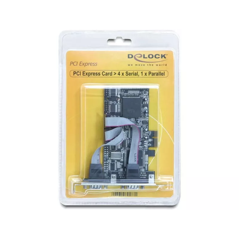 PCI Express card DeLOCK 89177 4 x serial 1 x parallel