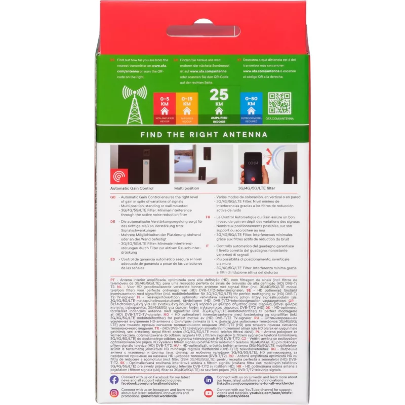One For All SV 9425 television antenna Indoor