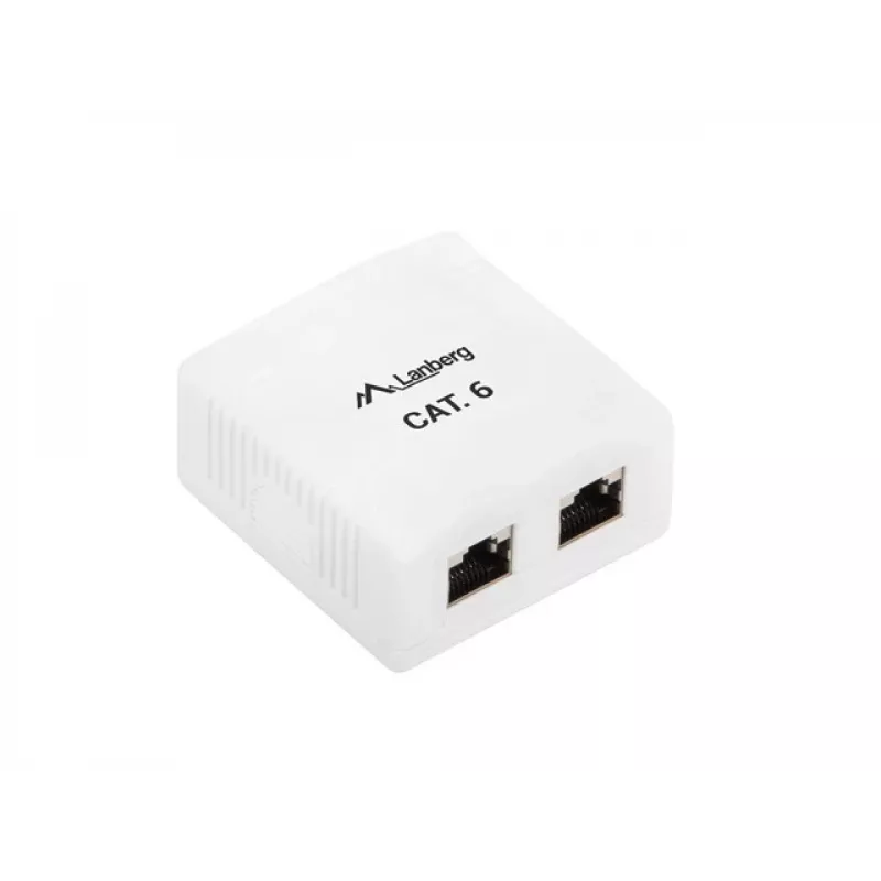 Lanberg OS6-0002-W Cable Interface/Gender Adapter 2 X RJ-45 White (OS6-0002-W)