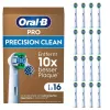 Oral B Precision Clean Toothbrush Heads 16 Pack White
