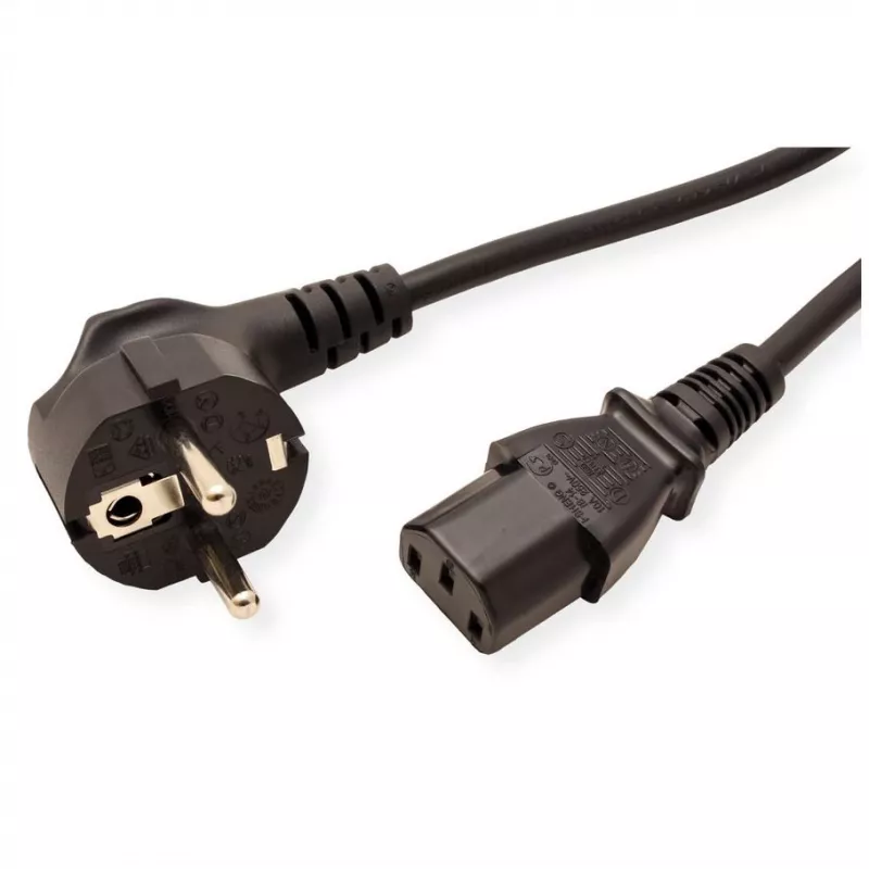 Power cable ROLINE 19.08.1014 Black 3 m CEE 7/7 C13 coupler