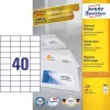 Avery Zweckform 3651 Universal Labels 52.5 X 29.7 Mm 100 Sheets White