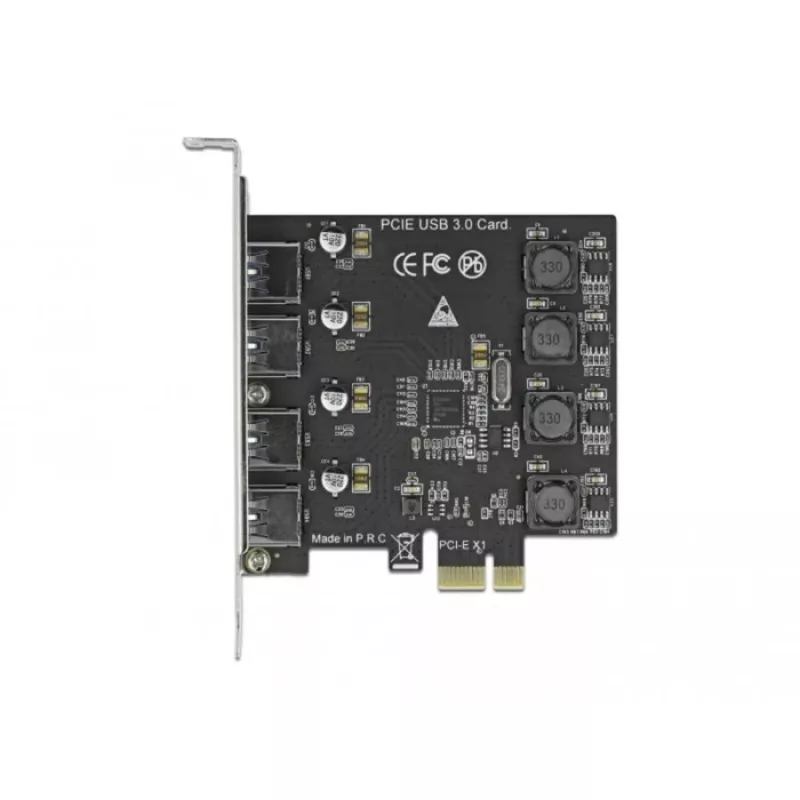 Delock PCI Express x1 Karte to 4 x external USB Type-A Socket SuperSpeed USB