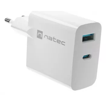 NATEC NUC-2144 Mobile Device Charger Universal White AC Fast Charging Indoor