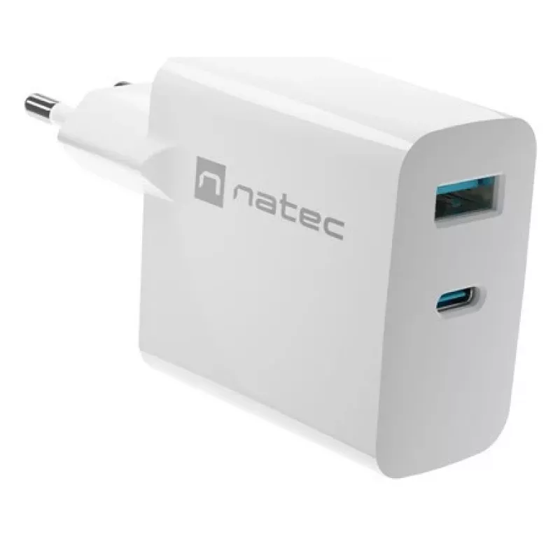 NATEC NUC-2144 Mobile Device Charger Universal White AC Fast Charging Indoor