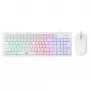Keyboard and Mouse Combo Baracuda BGC-012 Orca White — white keyboard and mouse set