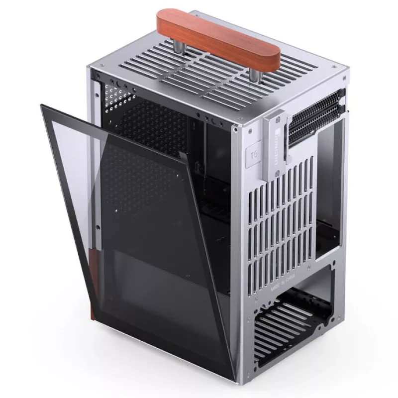 PC Case Jonsbo T6, Mini-Tower, Mini-ITX, Silver