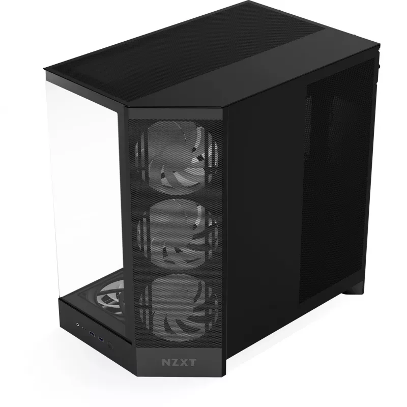 NZXT PC case H9 Flow RGB+ Midi tower black